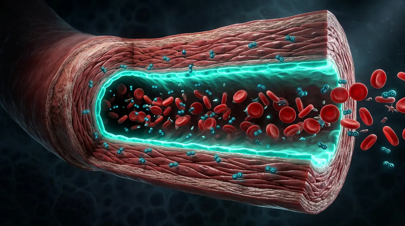 Artery / nitric oxide 3D render